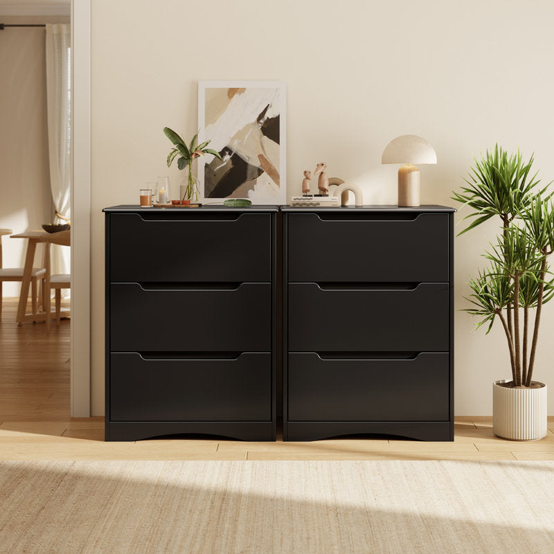 Minimalist Bedroom Dresser with Clean Lines and Spacious Drawers