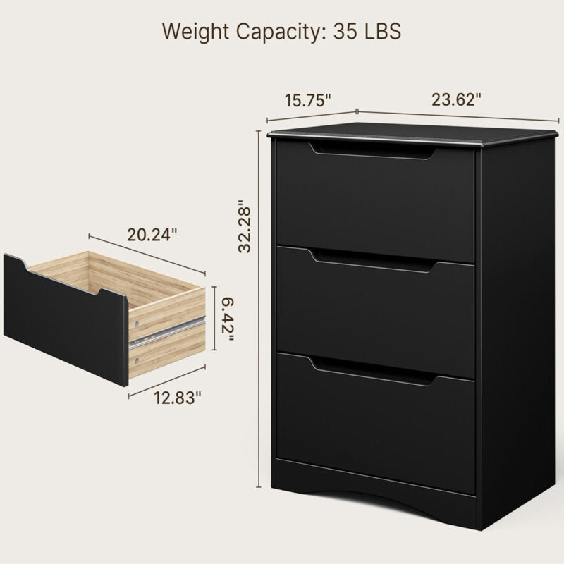 Minimalist Bedroom Dresser with Clean Lines and Spacious Drawers
