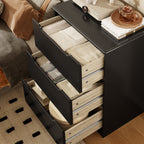 Minimalist Bedroom Dresser with Clean Lines and Spacious Drawers