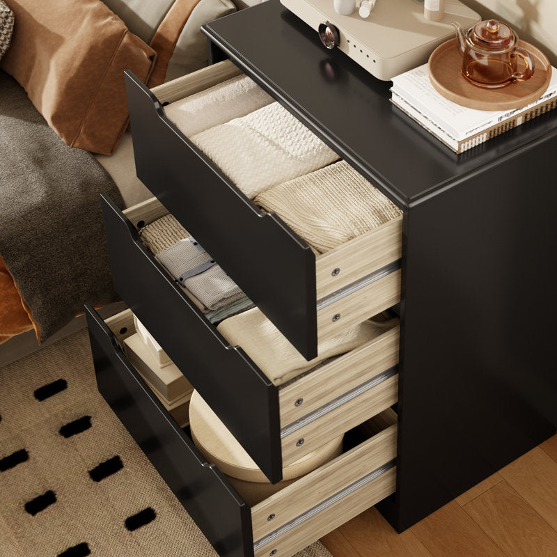 Minimalist Bedroom Dresser with Clean Lines and Spacious Drawers
