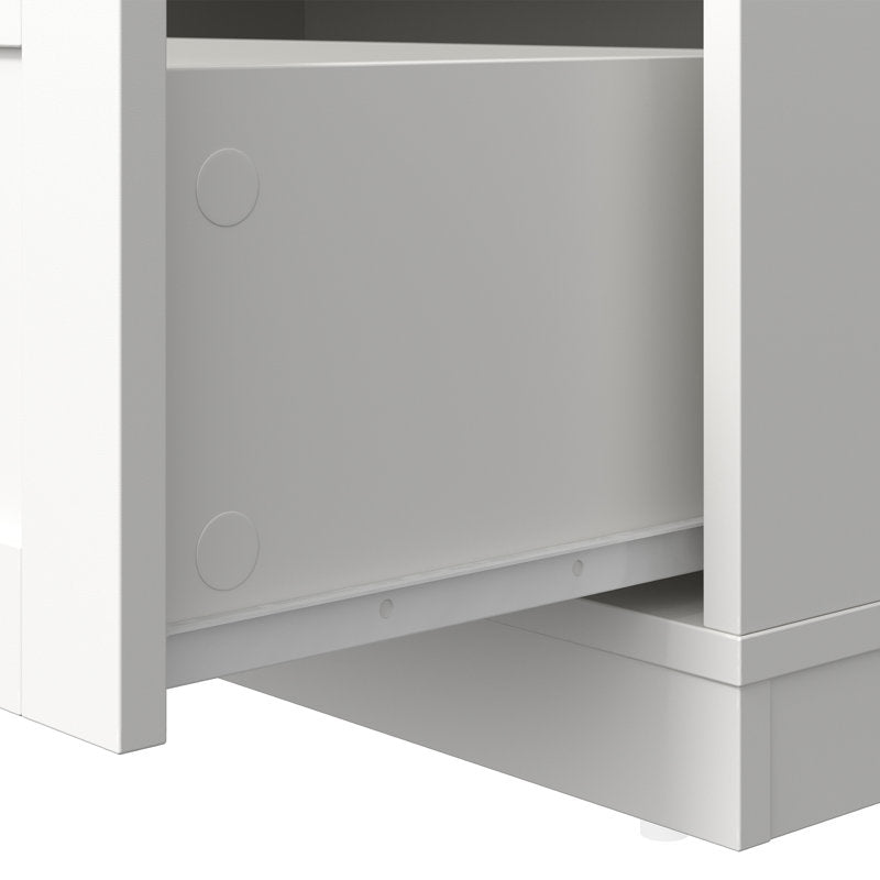 Classic Storage Cabinet with 3 Drawers and Premium Gold Accents