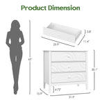 Stylish Bedroom Dresser with Embossed Circle Pattern and Sleek Frame