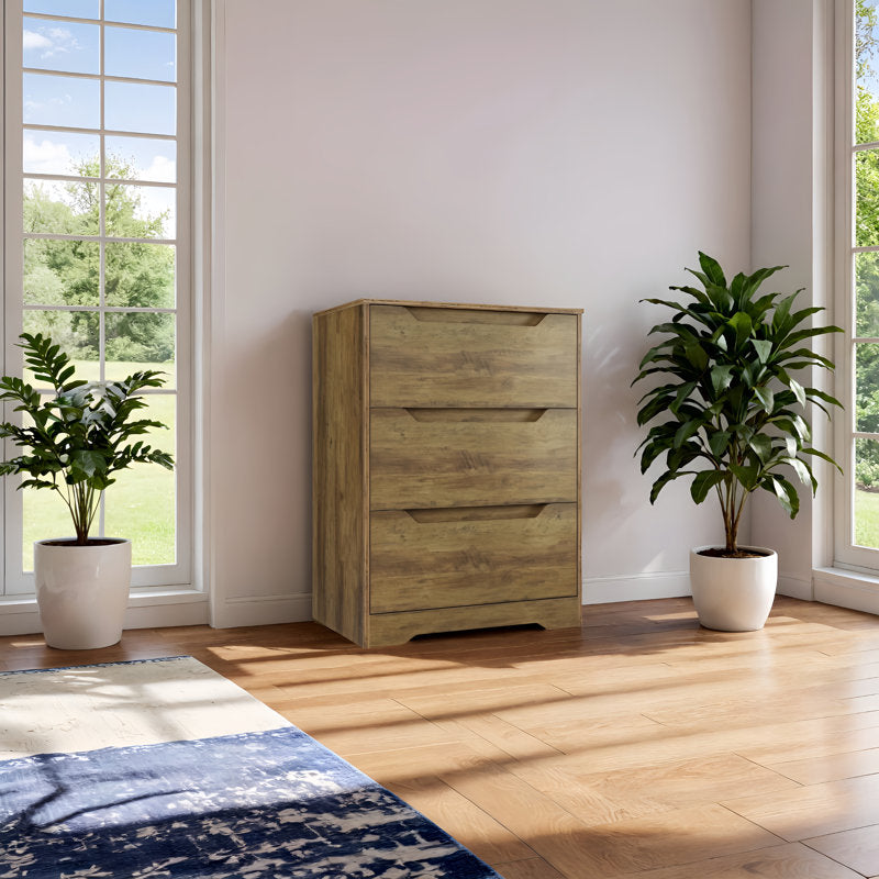 Contemporary Bedroom Storage Chest with 3 Spacious Drawers and Minimalist Style (Copy)