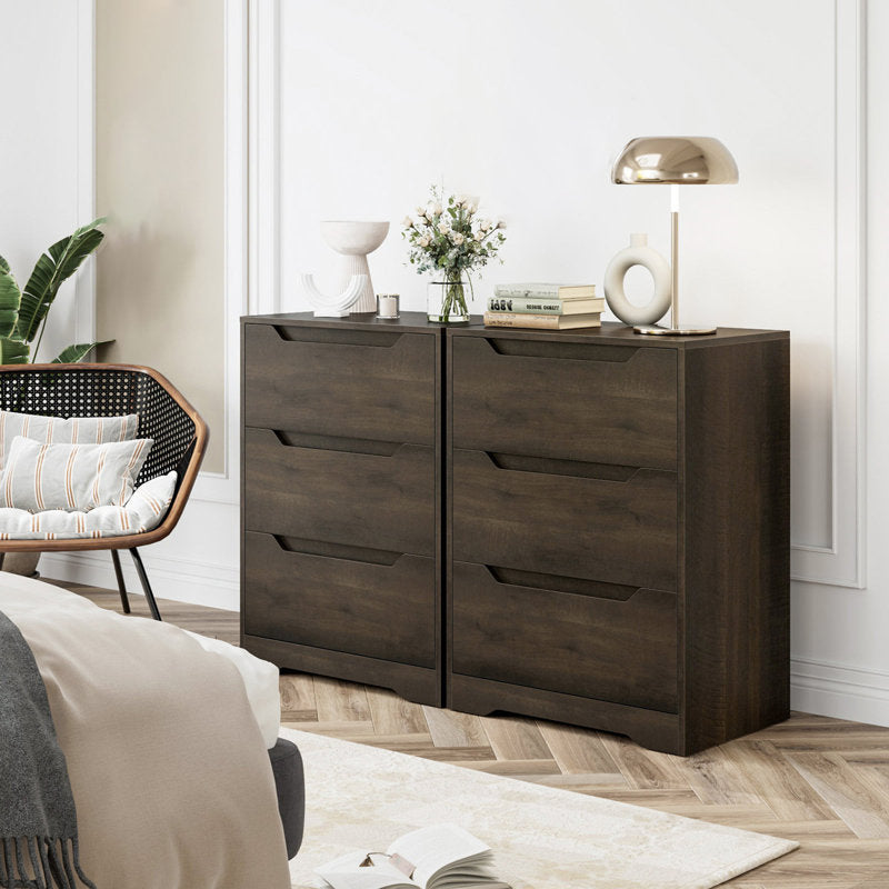 Contemporary Bedroom Storage Chest with 3 Spacious Drawers and Minimalist Style (Copy)