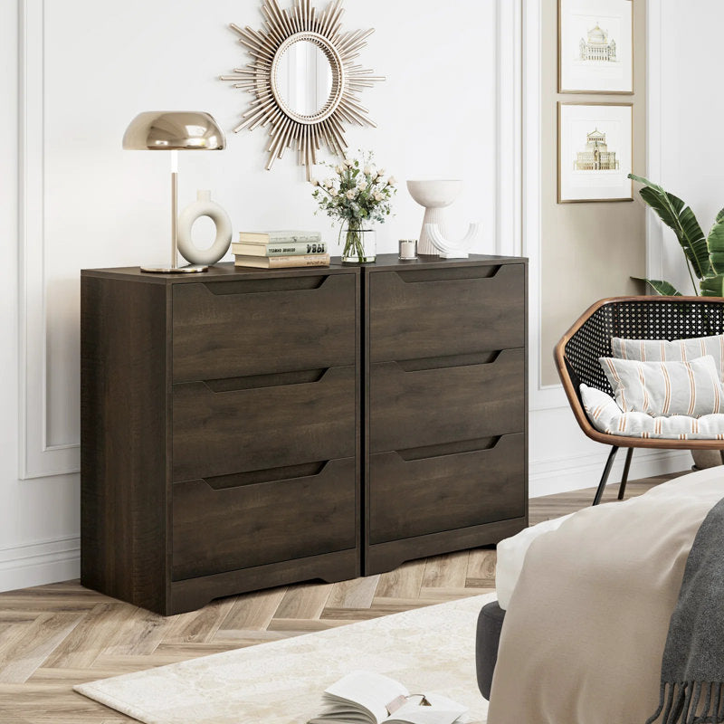 Contemporary Bedroom Storage Chest with 3 Spacious Drawers and Minimalist Style (Copy)