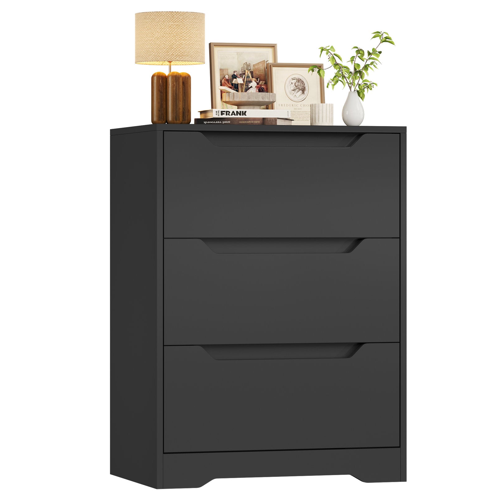 Contemporary Bedroom Storage Chest with 3 Spacious Drawers and Minimalist Style