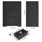 Contemporary Bedroom Storage Chest with 3 Spacious Drawers and Minimalist Style