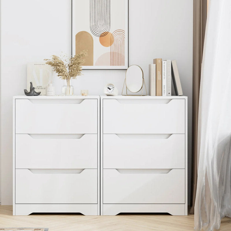 Contemporary Bedroom Storage Chest with 3 Spacious Drawers and Minimalist Style (Copy)