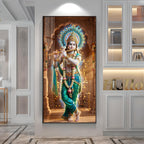 Krishna's Essence High-Definition Premium Acrylic Vertical Wall Art