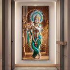 Krishna's Essence High-Definition Premium Acrylic Vertical Wall Art
