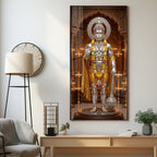 Jay Bajrangbali Premium Acrylic Vertical Wall Art