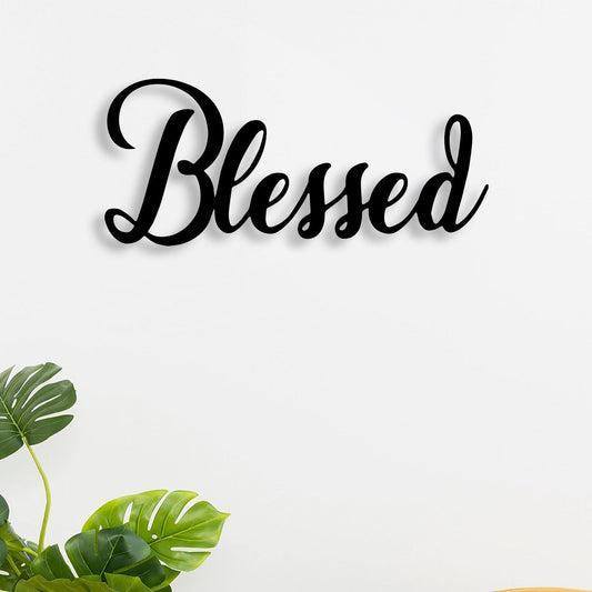 Blessed Metal Wall Art – Graceful Decor by Decor Smart