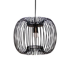 Modern Black Wire Ceiling Lamp for Living Room