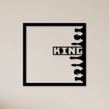 Checkmate in Style – Chess King Metal Wall Art
