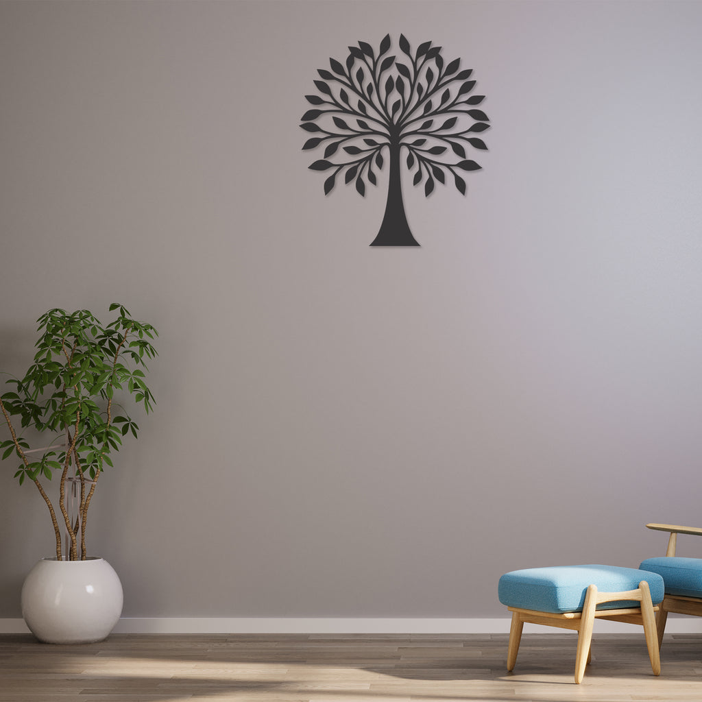 Modern Abstract Tree Metal Wall Art Created to Enhance Elegant Interior Wall Spaces