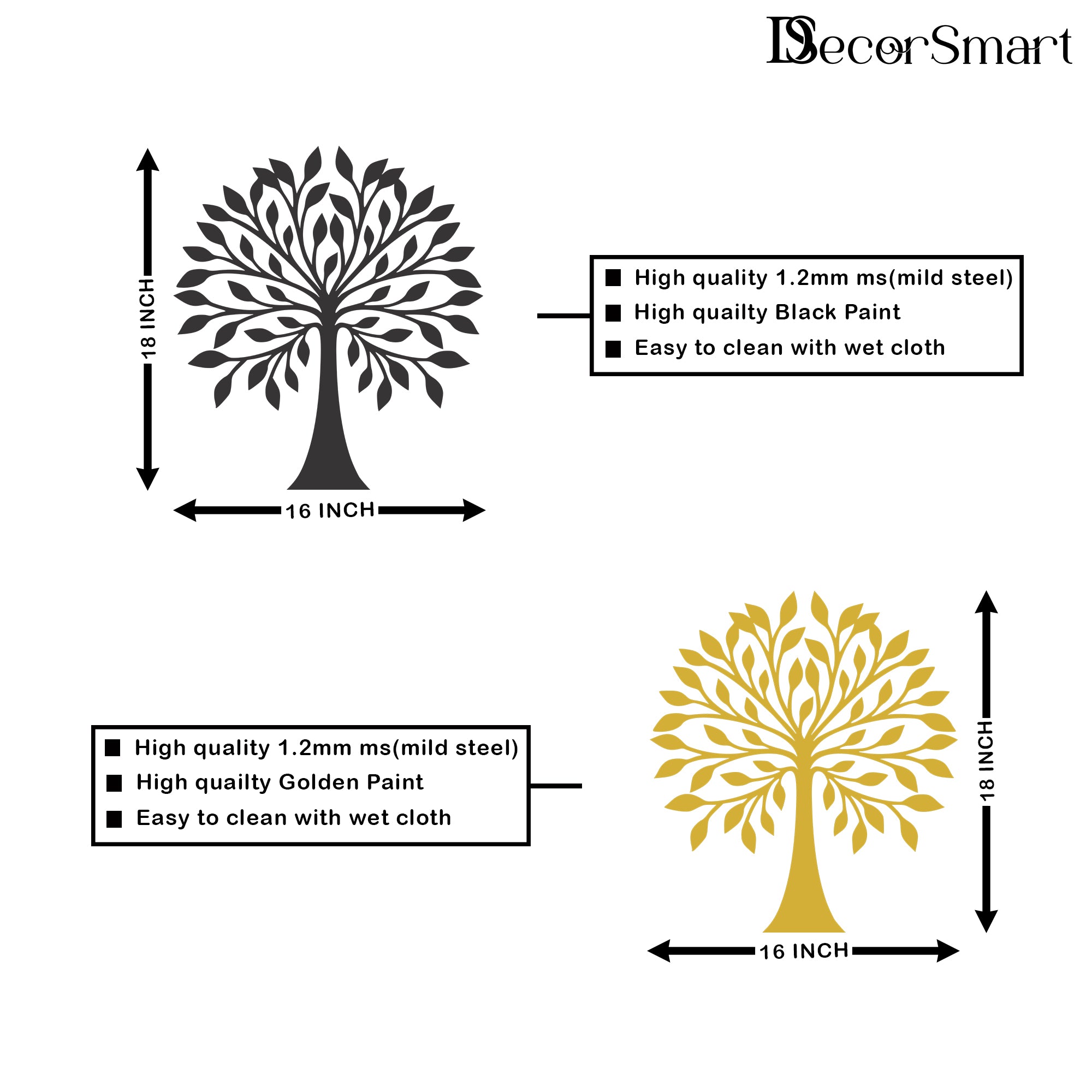 Modern Abstract Tree Metal Wall Art Created to Enhance Elegant Interior Wall Spaces