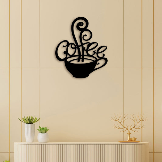 Coffee Mug Metal Wall Art – Brewed Style by Decor Smart