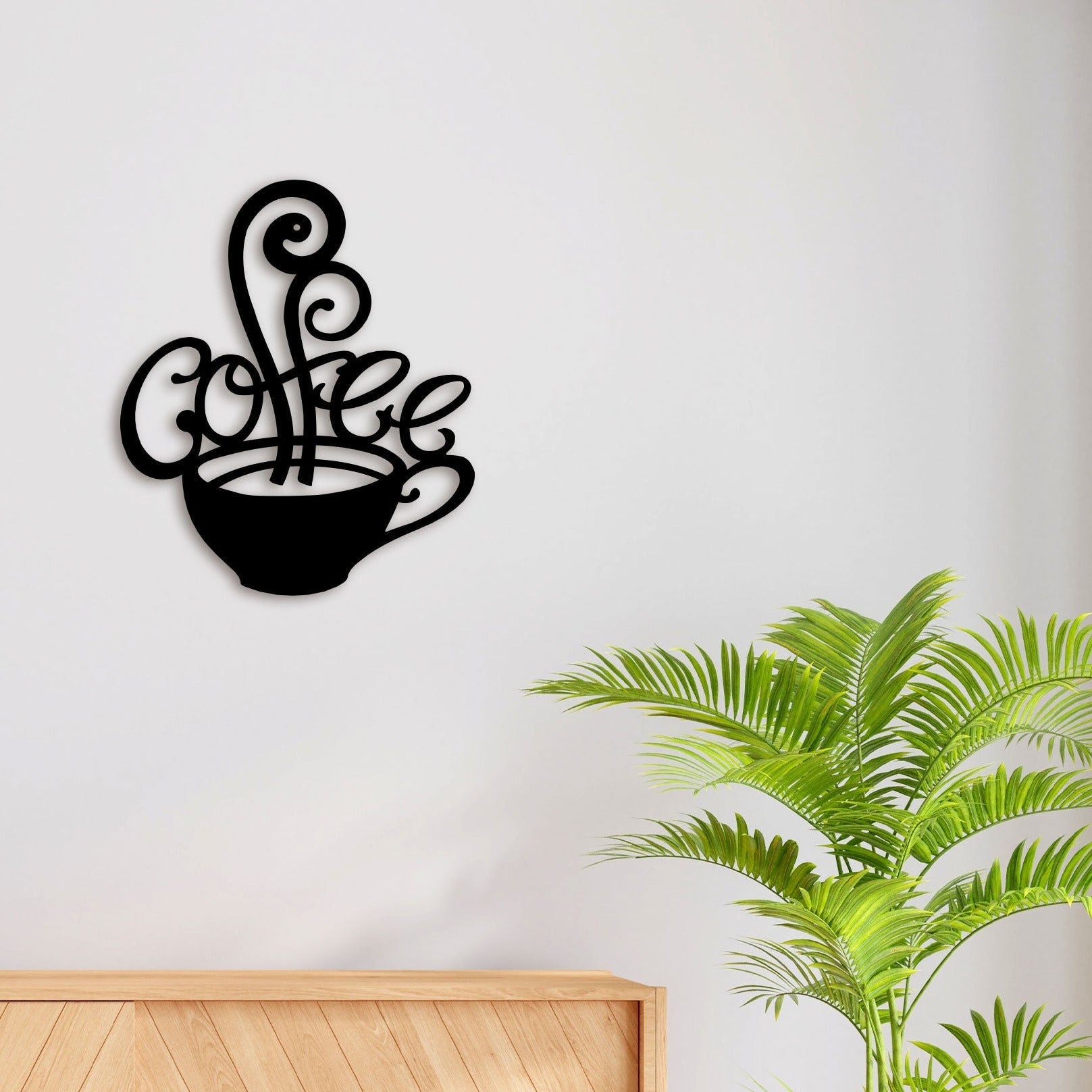 Coffee Mug Metal Wall Art – Brewed Style by Decor Smart