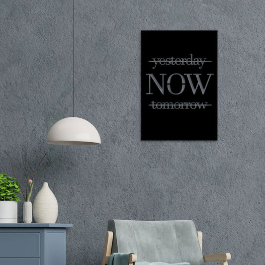 Only Now Metal Wall Art – Embrace the Present with Decor Smart