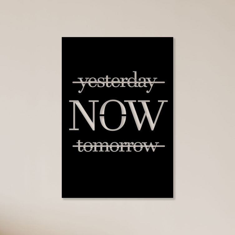 Only Now Metal Wall Art – Embrace the Present with Decor Smart
