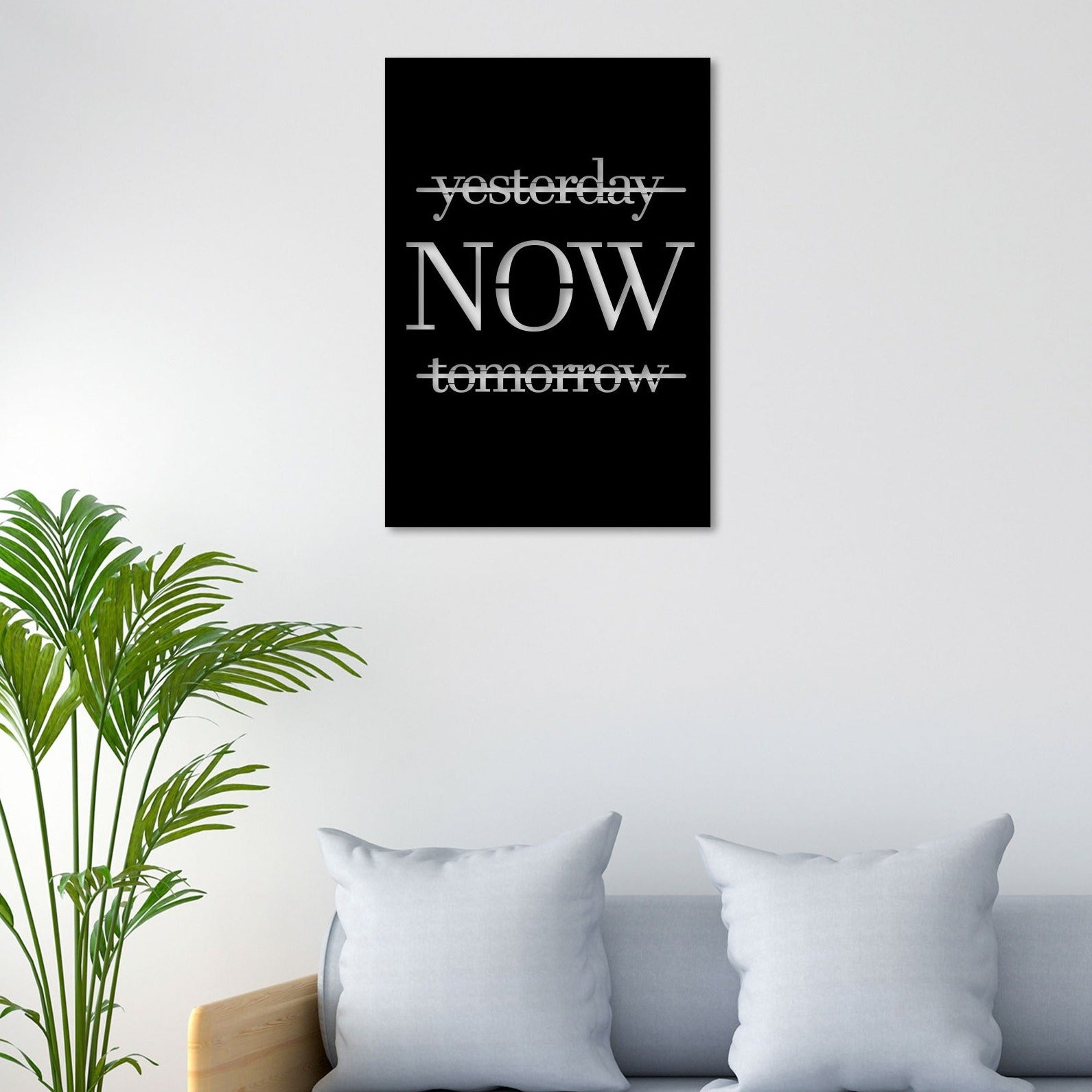 Only Now Metal Wall Art – Embrace the Present with Decor Smart