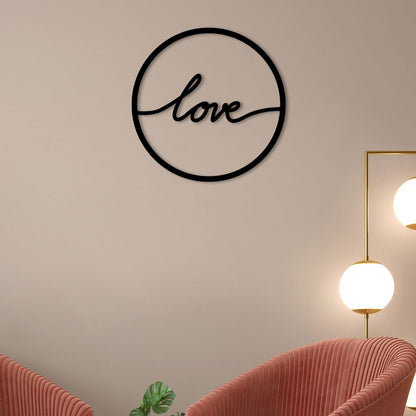 Stylish Love Metal Wall Art