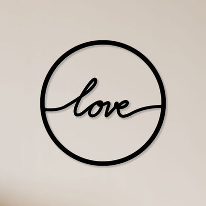 Stylish Love Metal Wall Art