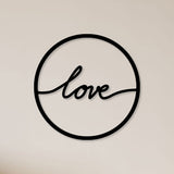 Stylish Love Metal Wall Art