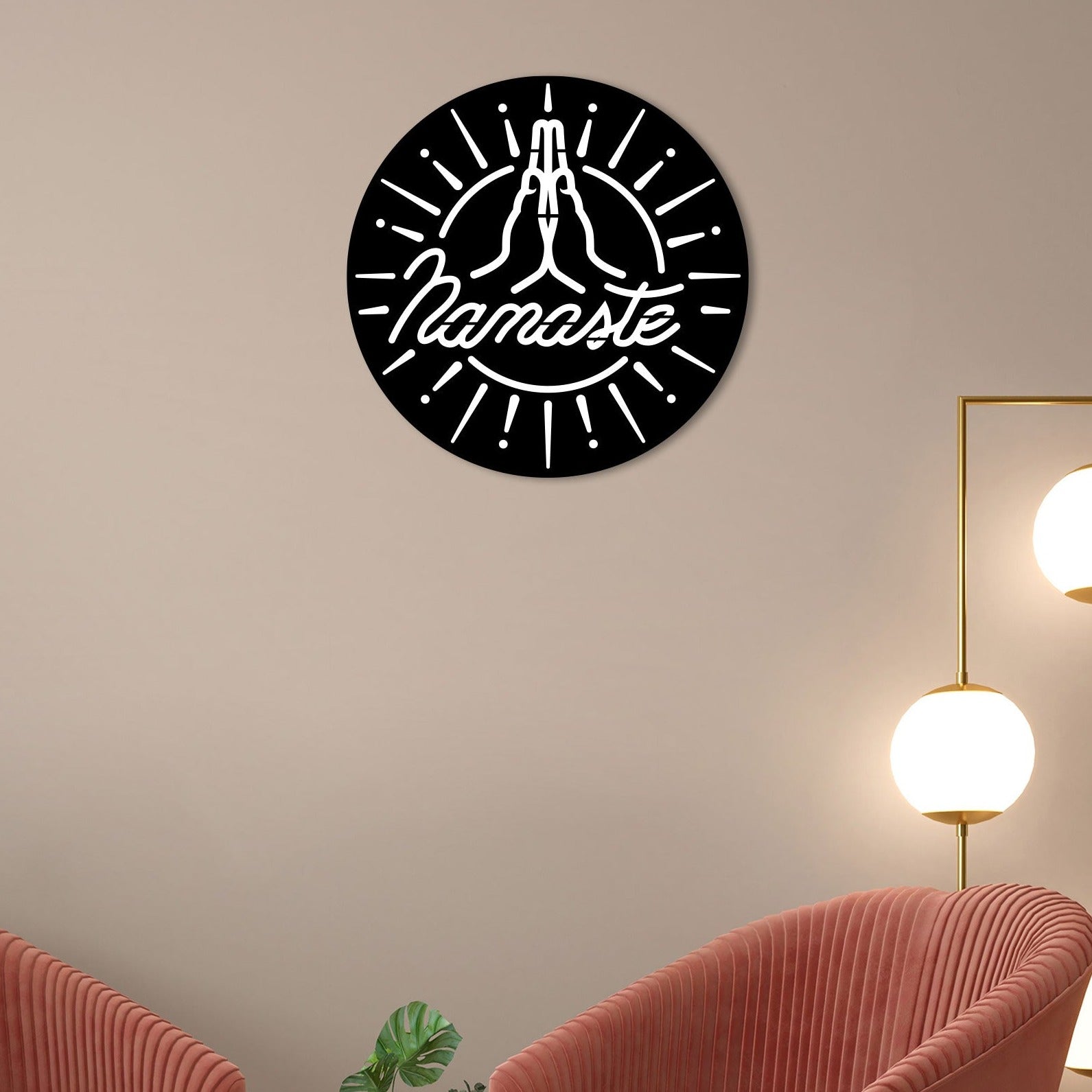 Namaste Wall Art for Home | Metal Decor by Decor Smart