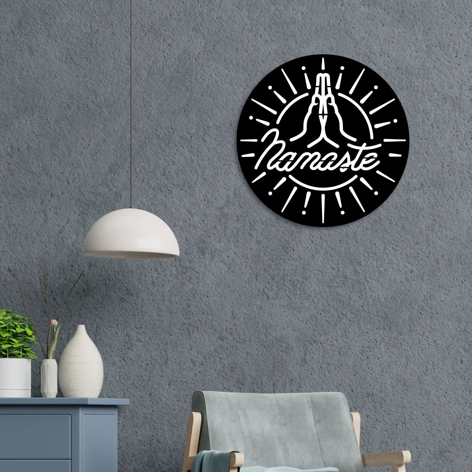 Namaste Wall Art for Home | Metal Decor by Decor Smart