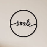 Attractive Smile Metal Wall Art – Spread Joy with Decor Smart