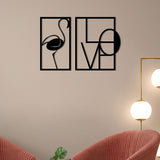 Stylish Love Metal Wall Art – Modern Romance by Decor Smart