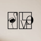 Stylish Love Metal Wall Art – Modern Romance by Decor Smart