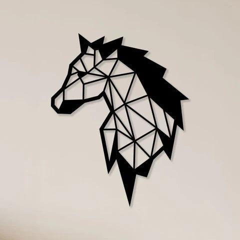 Elegant Horse Face Metal Wall Art - Decor Mantra 