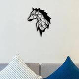 Elegant Horse Face Metal Wall Art - Decor Mantra 