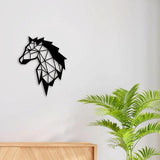 Elegant Horse Face Metal Wall Art - Decor Mantra 