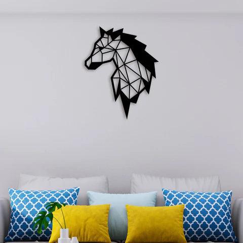 Elegant Horse Face Metal Wall Art - Decor Mantra 