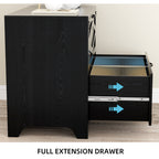 Two Drawer Filing Cabinet with Storage Top for Home Office Organization