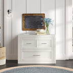Compact Home Office Filing Cabinet with Multiple Drawers for File Organization
