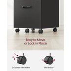 Modern Two Drawer Filing Cabinet for Office File and Document Storage