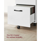Modern Two Drawer Filing Cabinet for Office File and Document Storage