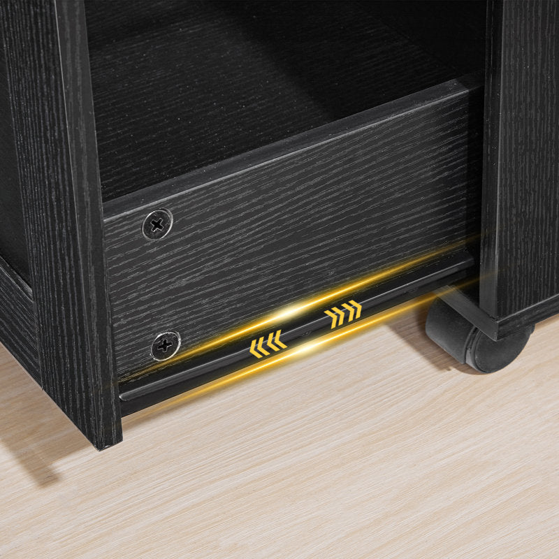 Home Office Filing Cabinet with Two Drawers Open Shelf and Storage Cabinet