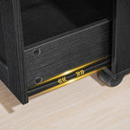 Home Office Filing Cabinet with Two Drawers Open Shelf and Storage Cabinet
