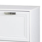 Modern Filing Cabinet with File Drawers and Open Shelving for Documents