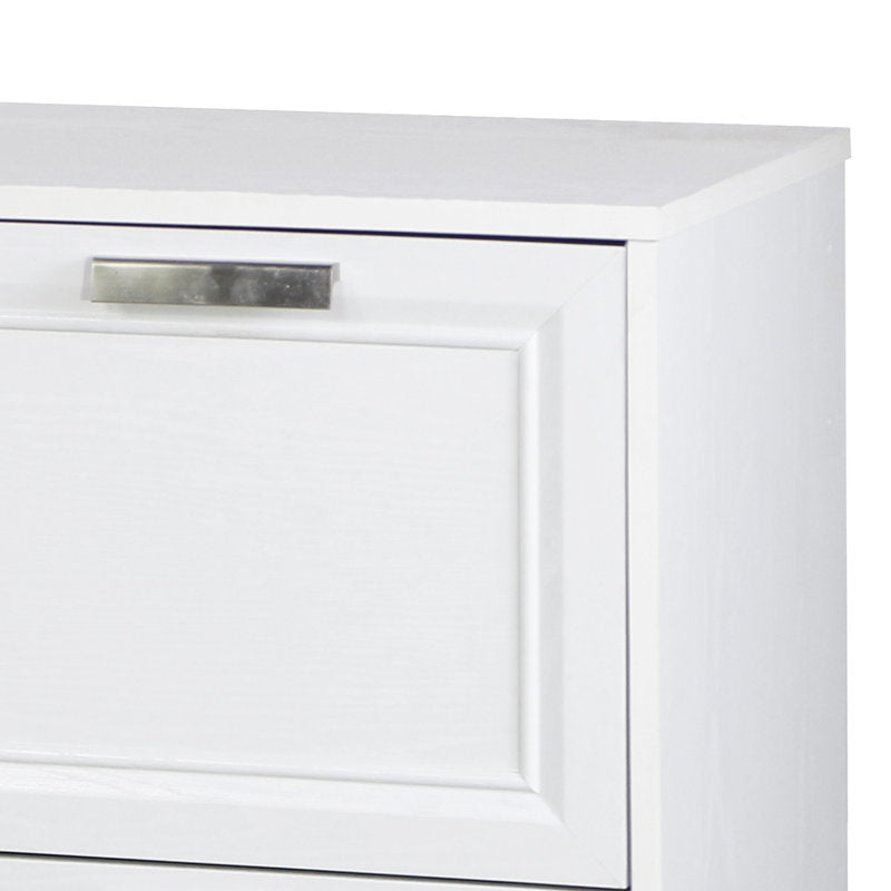 Modern Filing Cabinet with File Drawers and Open Shelving for Documents