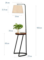 Modern House Standing Lamp With Metal Table