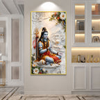 Lord Shiva Meditation Acrylic Wall Art for Home Temple Decor