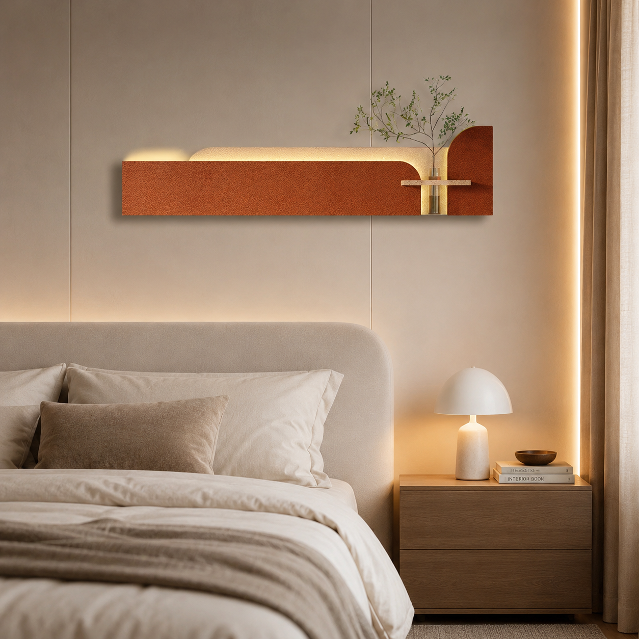 Aesthetic Wall Decoration with LED Lights for Home & Office Decor