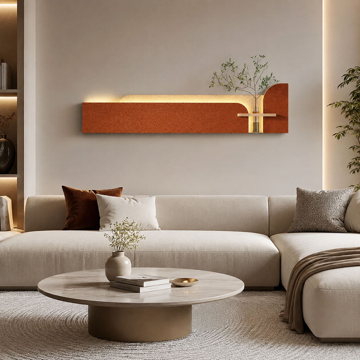Aesthetic Wall Decoration with LED Lights for Home & Office Decor