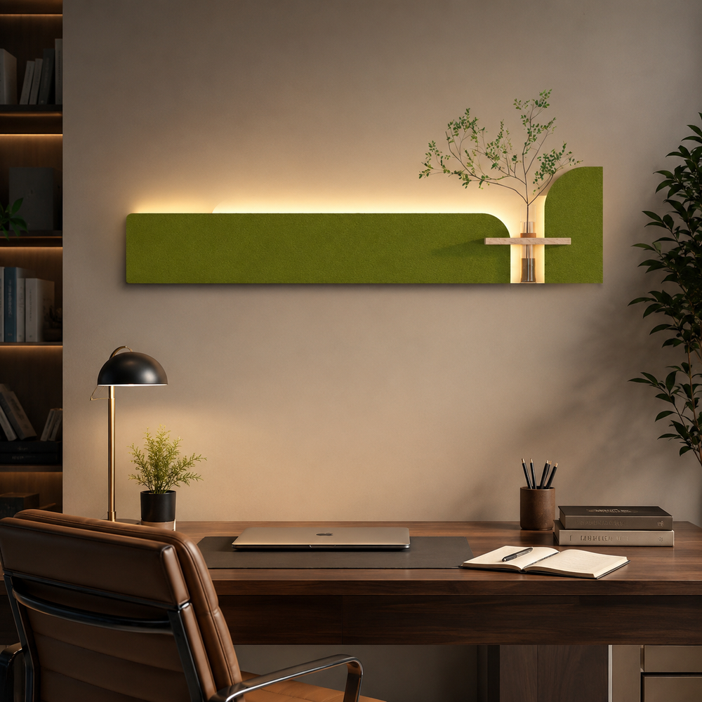 Aesthetic Wall Decoration with LED Lights for Home & Office Decor